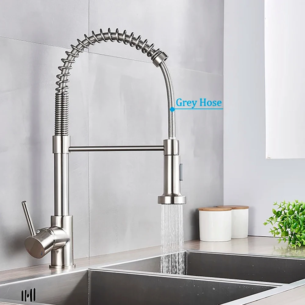 Kitchen Appliances For Sale - Spring Brushed Nickel Kitchen Faucet Deck