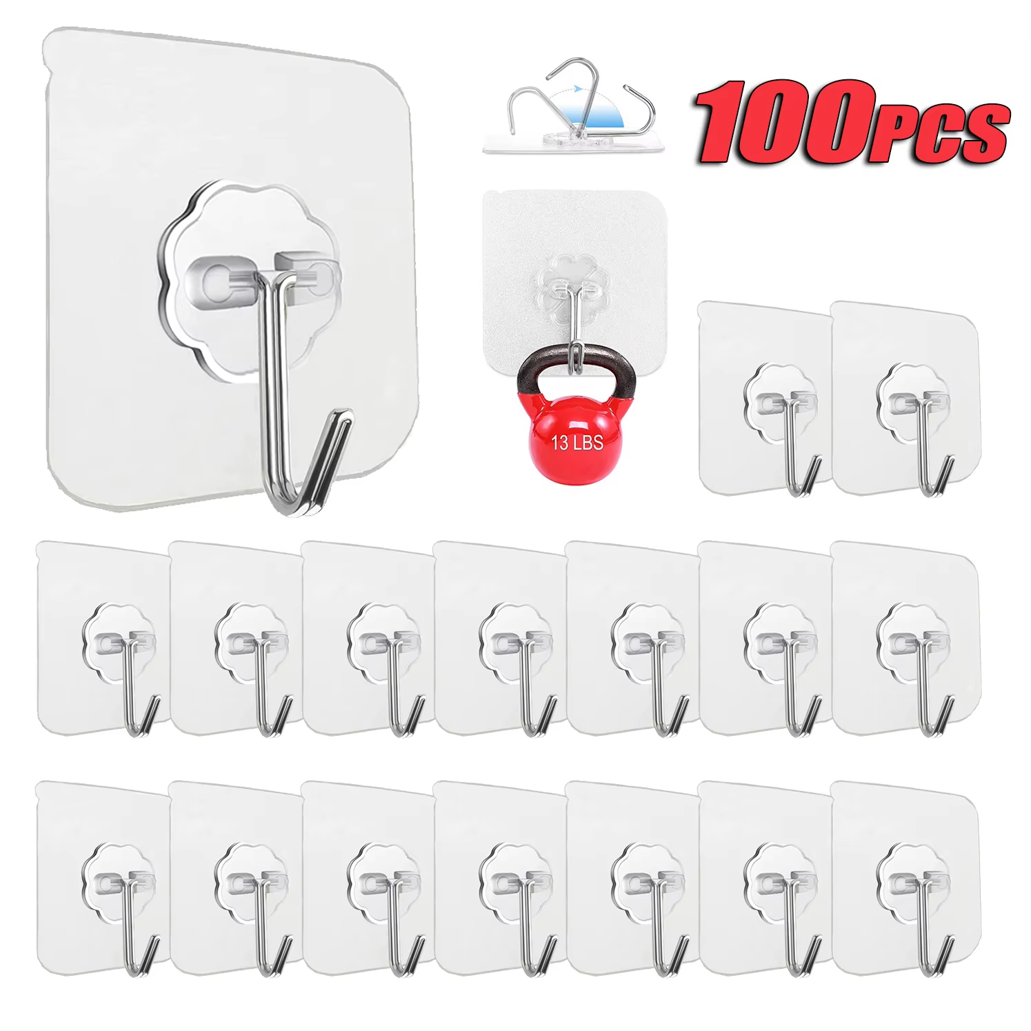 Kitchen Appliances Holder - Transparent Stainless Steel Heavy Duty Self