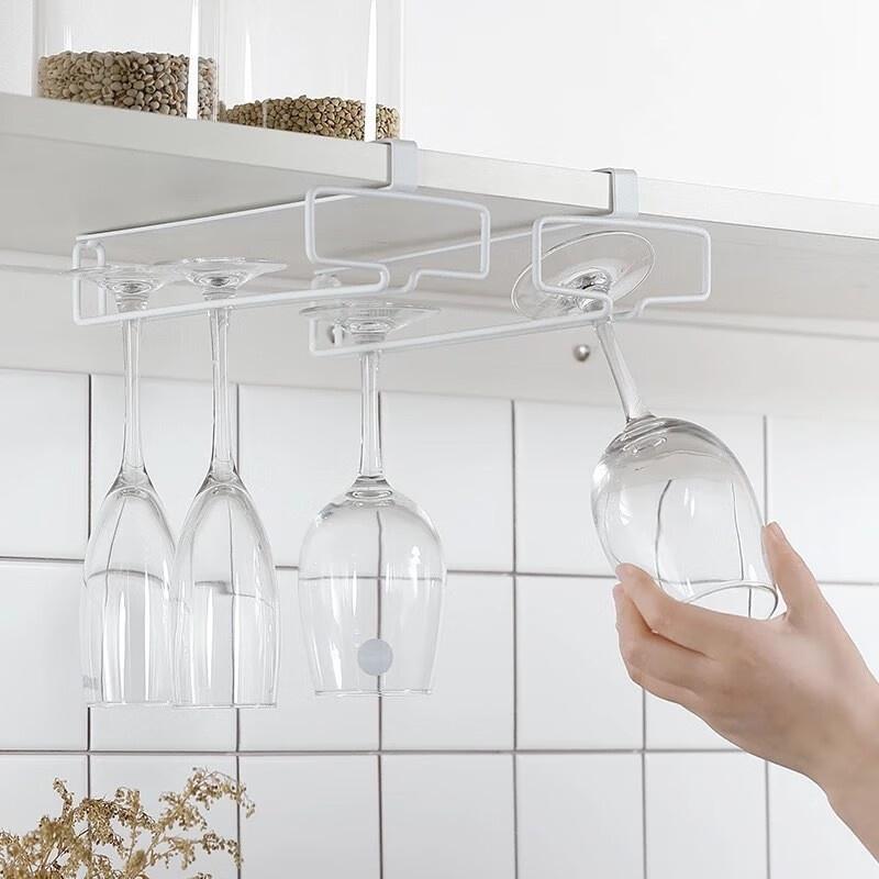 Kitchen Appliances Holder - No Drilling Metal Wine Glass Holder