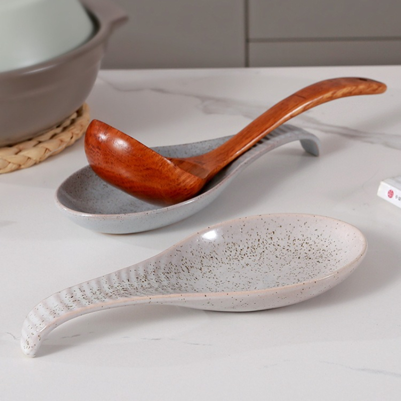 Kitchen Appliances Holder - Ceramic Spoon Rest for Stove Top,