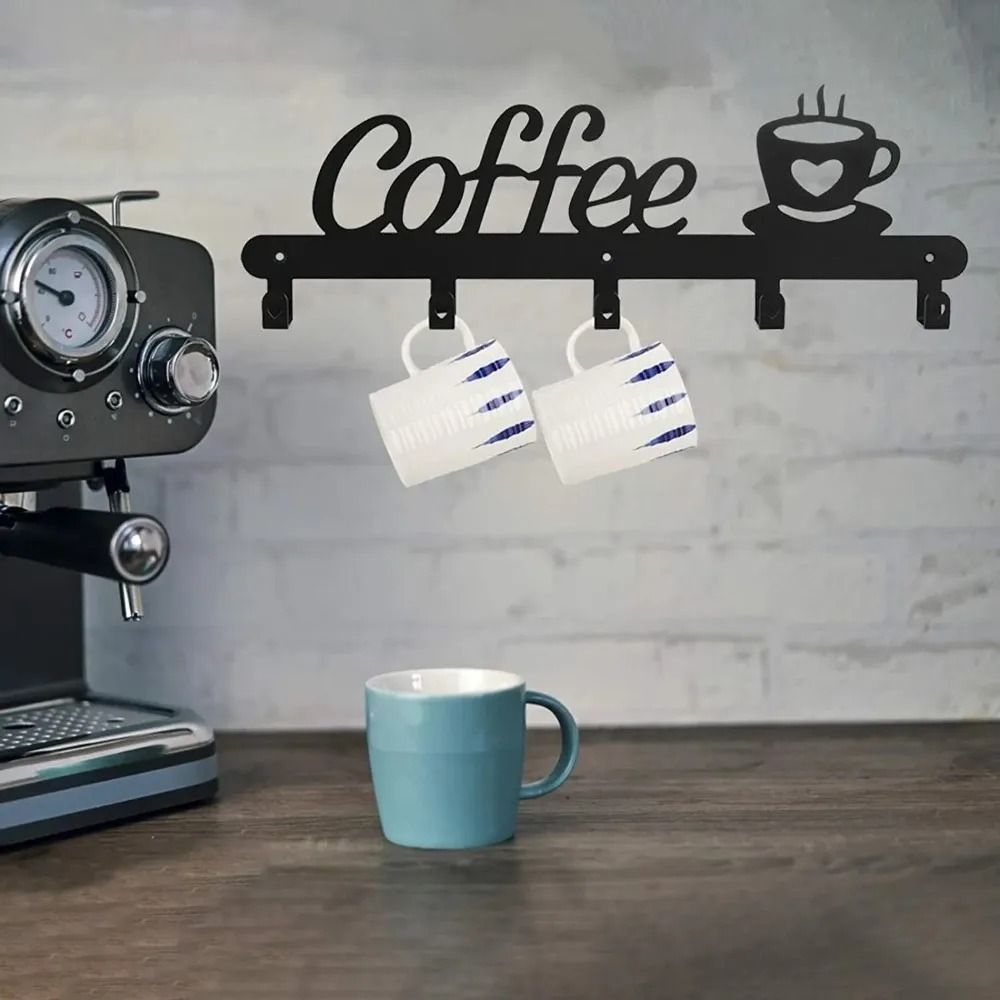 Metal Wall Mounted Coffee Mug  - Kitchen Appliances Holder 评论和价格