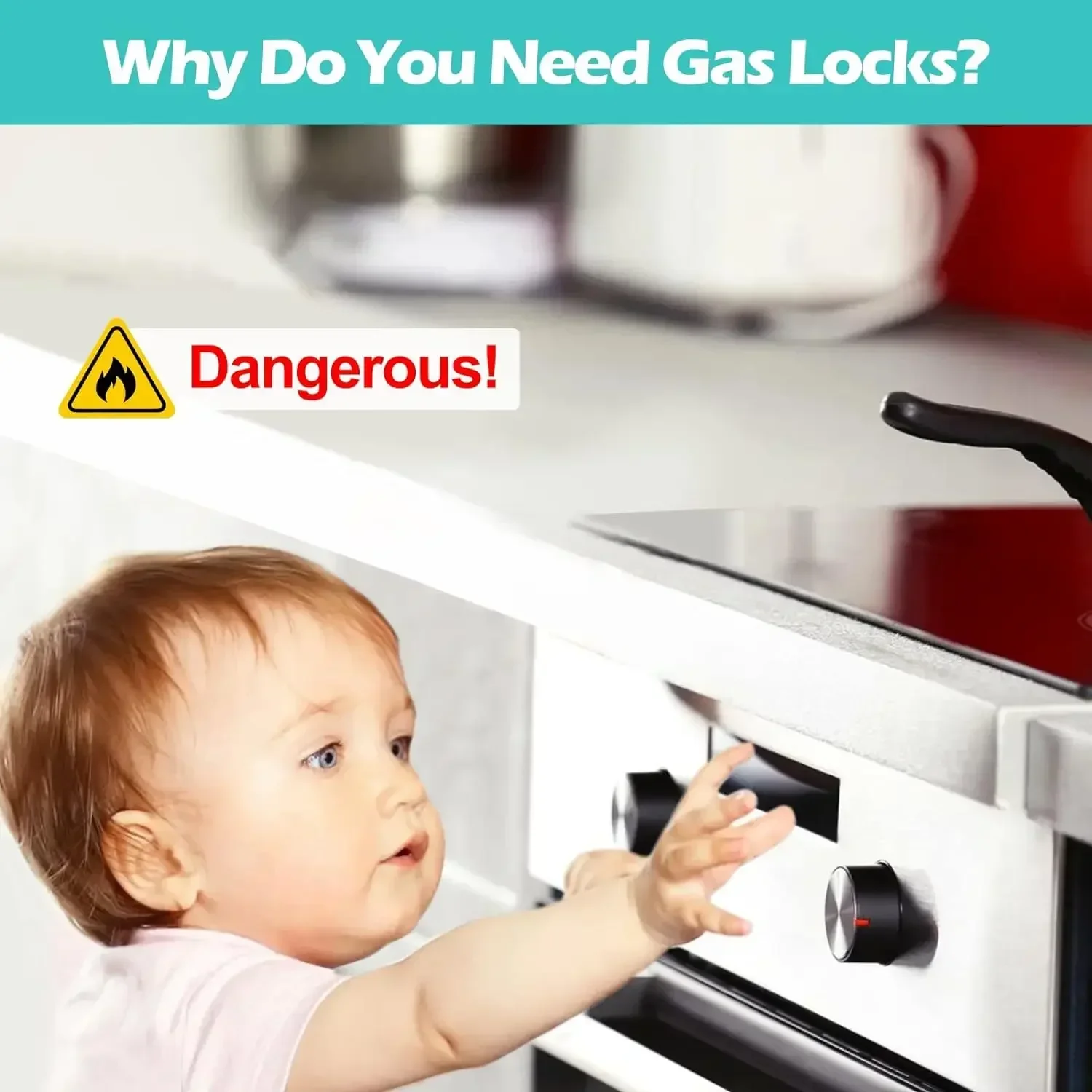 Childproof Kitchen Safety Set  - Kitchen Appliances Gas Stove 评论和价格