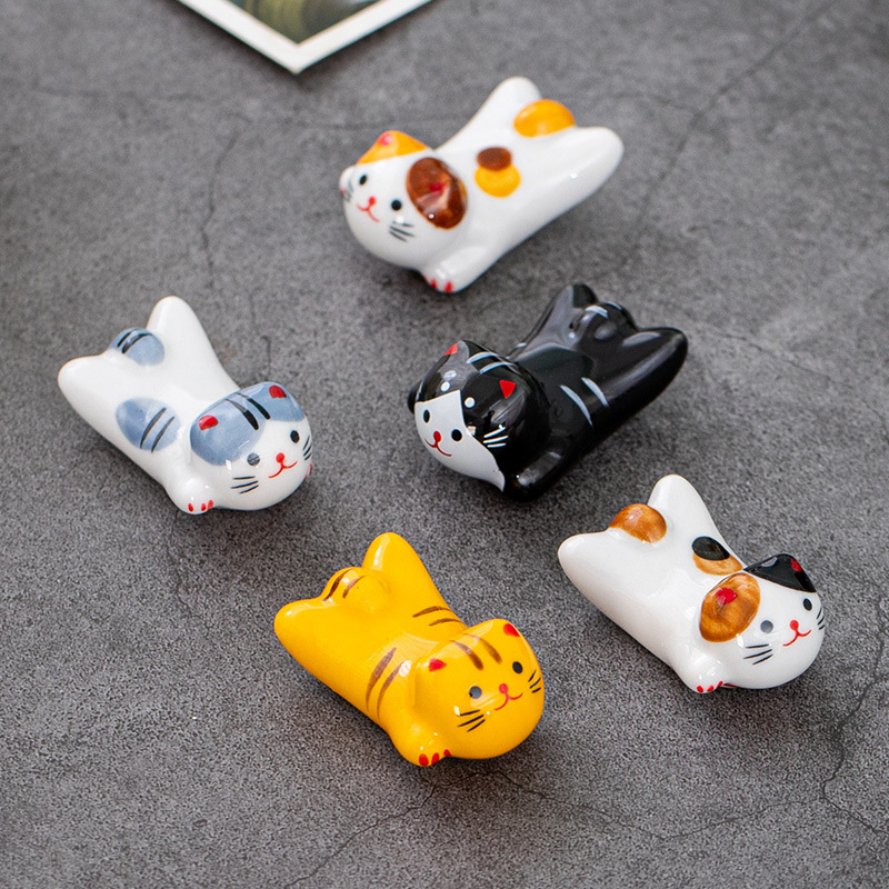 Flying Cat Ceramic Chopstick R - Kitchen Appliances Holder 评论和价格