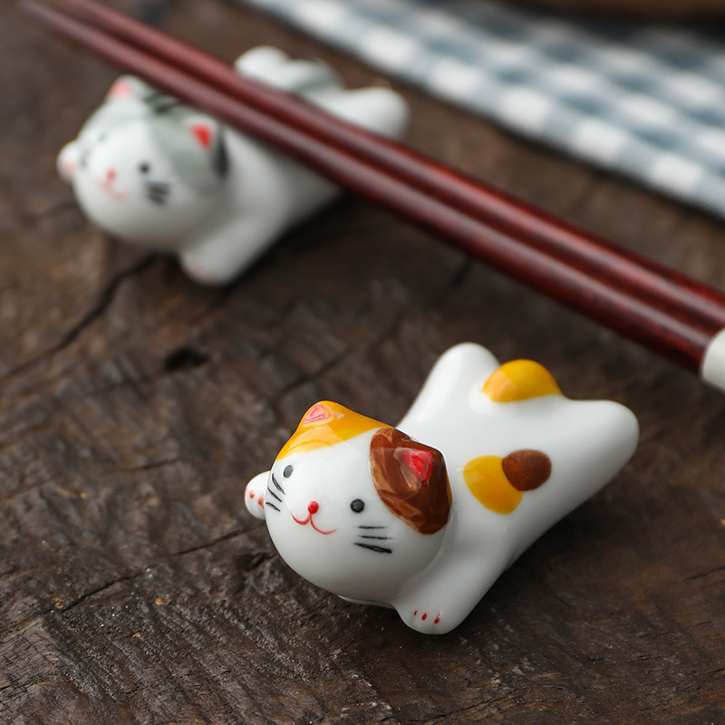 Flying Cat Ceramic Chopstick R - Kitchen Appliances Holder 评论和价格