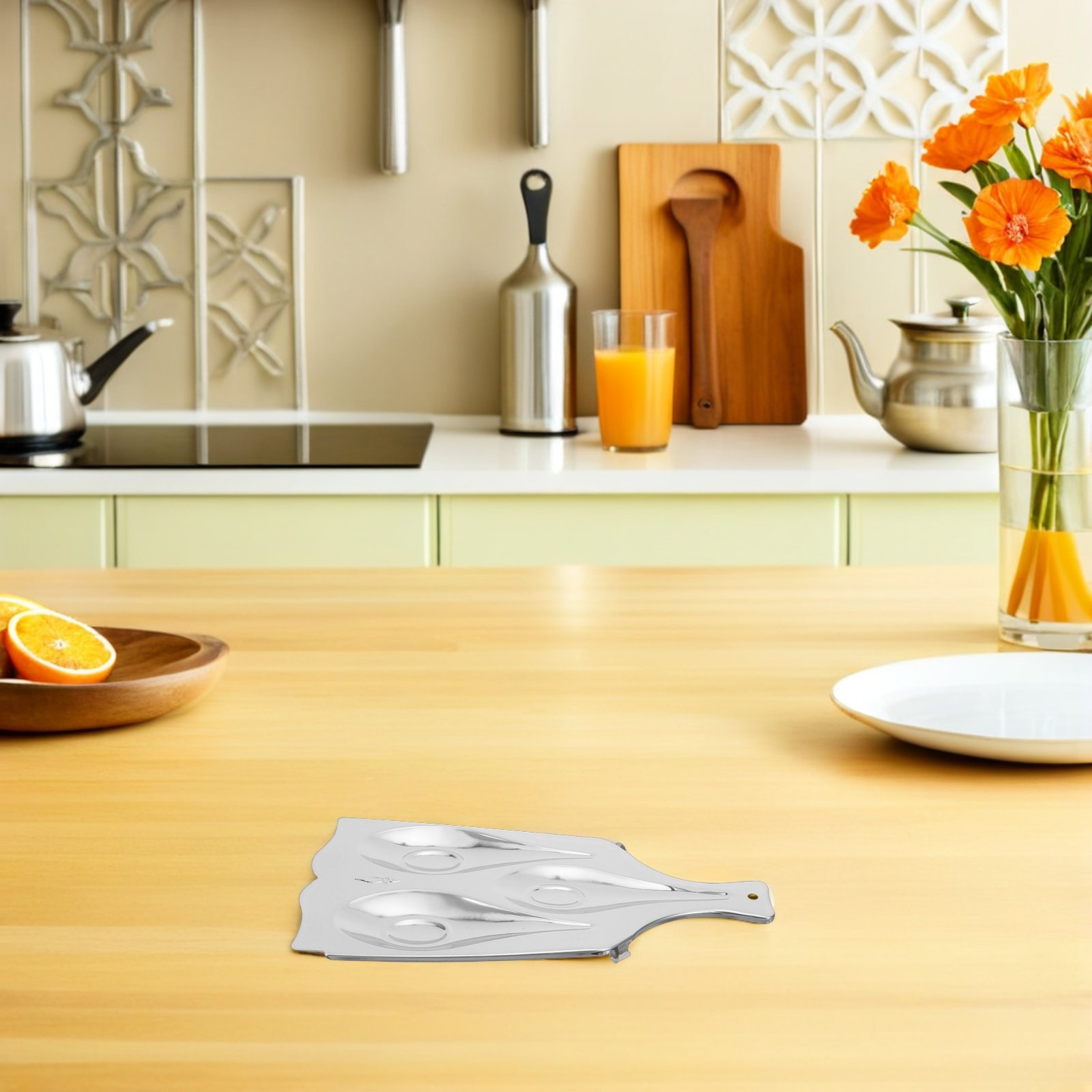 Stainless Steel Three-Compartm - Kitchen Appliances Holder 评论和价格