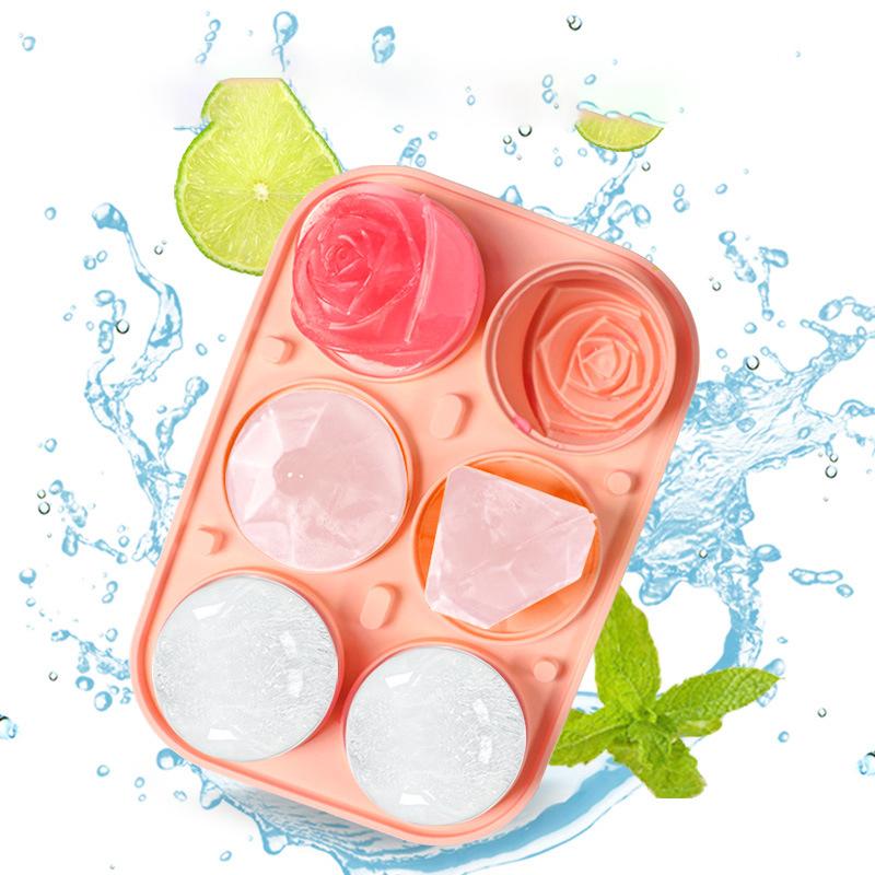 3D Rose Diamond Round Ice Cube - Kitchen Appliances Holder 评论和价格