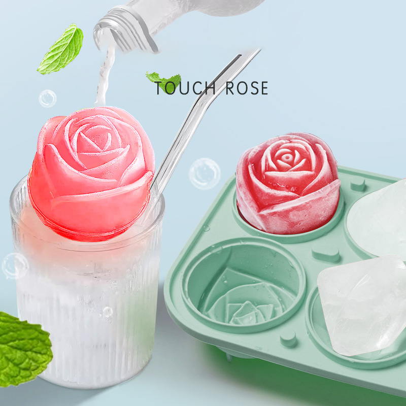 3D Rose Diamond Round Ice Cube - Kitchen Appliances Holder 评论和价格