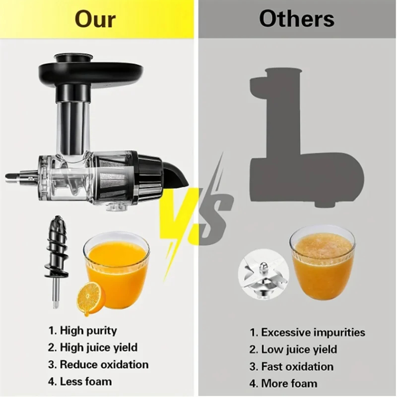 High Juice Yield Professional  - Juicer Cold Press Slow 评论和价格