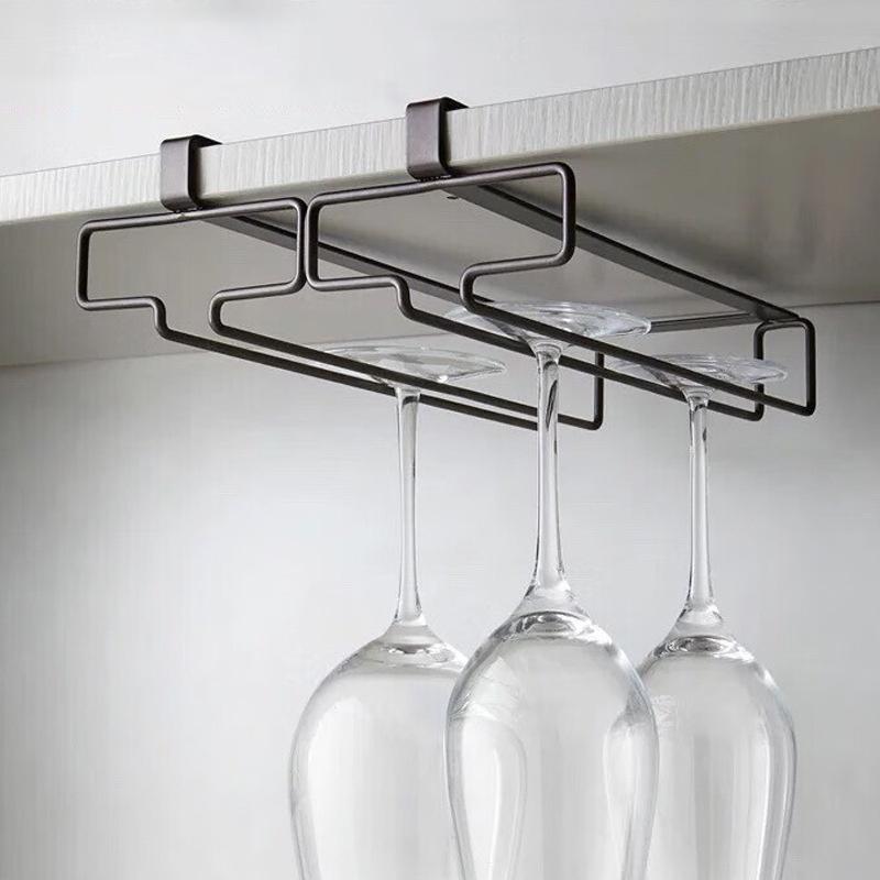 No Drilling Metal Wine Glass H - Kitchen Appliances Holder 评论和价格