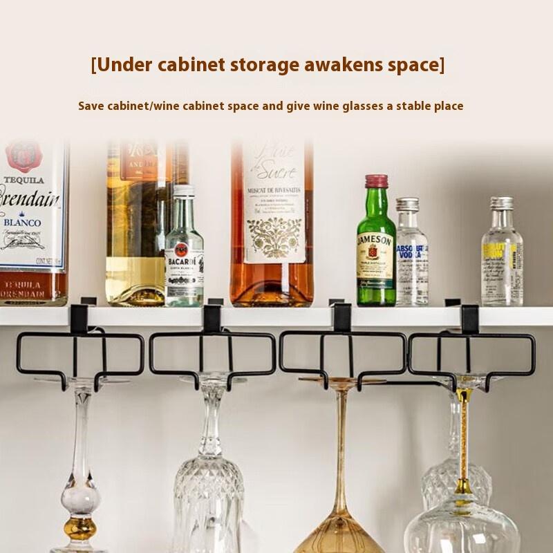 No Drilling Metal Wine Glass H - Kitchen Appliances Holder 评论和价格