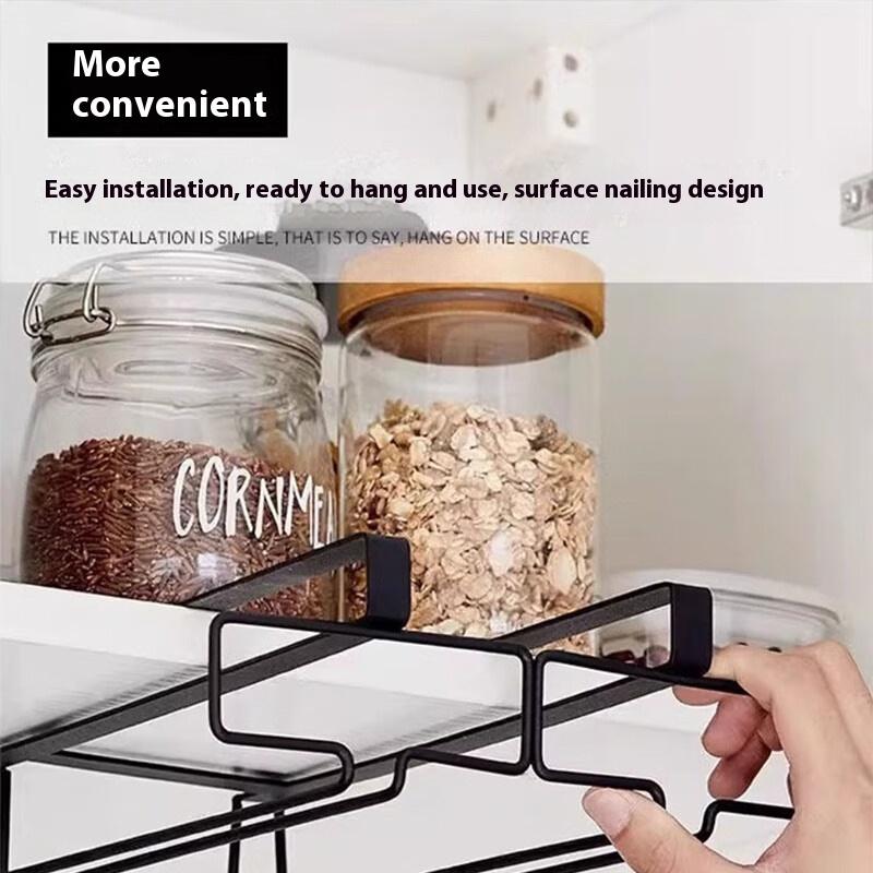 No Drilling Metal Wine Glass H - Kitchen Appliances Holder 评论和价格