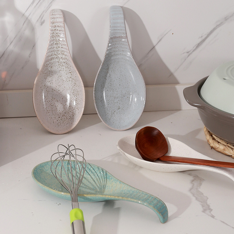 Ceramic Spoon Rest for Stove T - Kitchen Appliances Holder 评论和价格