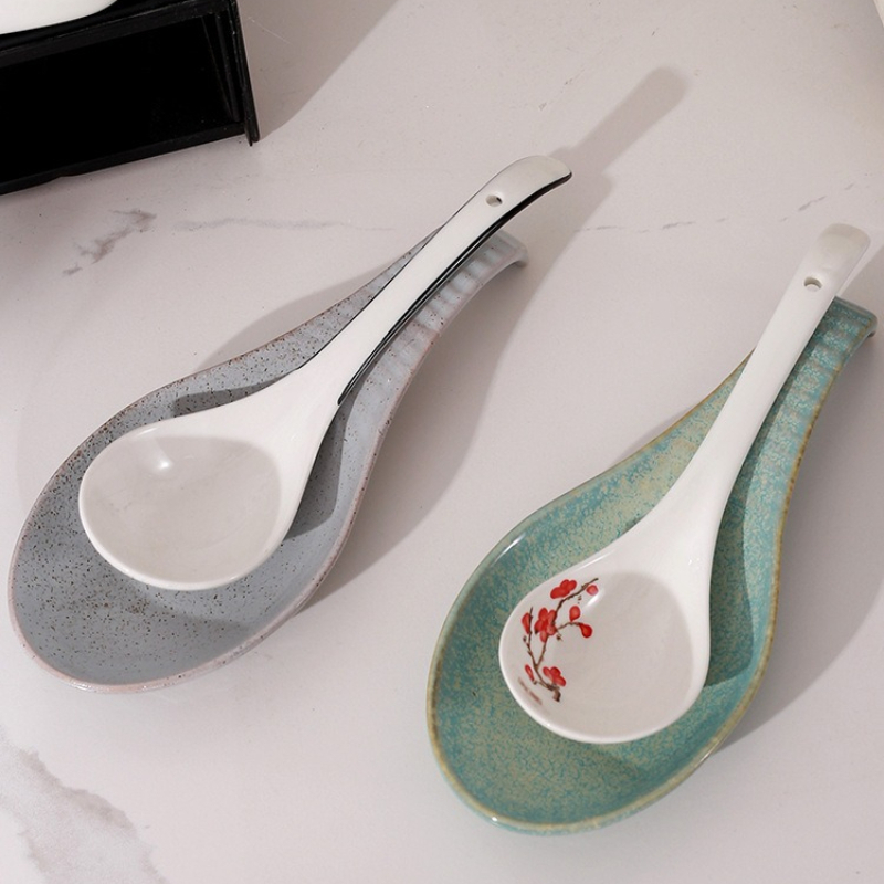 Ceramic Spoon Rest for Stove T - Kitchen Appliances Holder 评论和价格